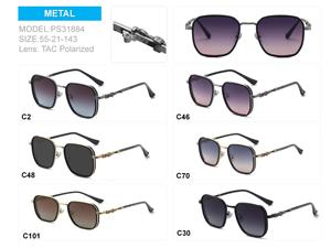 Model 31884 <strong>square</strong> Metal Sunglasses Polarized Sunglasses Ready Stock Eyeglasses Frames <strong>Ray</strong> Sun UV400 - Product Image 5