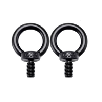 Baut Pengangkat & Mur Pengangkat Baja Tahan Karat Hitam 304 Standar Nasional Hoist Ring M3 M4 M5 M6 M8 M10 M12