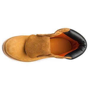 Autunno stivali corti da <span class=keywords><strong>uomo</strong></span> in vera pelle per Martin stivali alti stile retrò Casual da lavoro da deserto chiusura con lacci gialli per coppie - Product Image 3