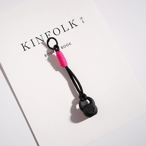 <span class=keywords><strong>Llavero</strong></span> de fitness con forma de Kettlebell y Mancuerna, hecho a mano con cuerda trenzada, accesorio colgante para bolso de gimnasio, estilo Macaron, deportivo, para llaves de coche - Product Image 5