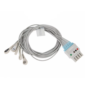 Câble ECG 5 brins Spacelabs avec désinfection EOS, 0,9 m, TPU gris, certifié CE, modèle ESL5R-90S-A - Product Image 2