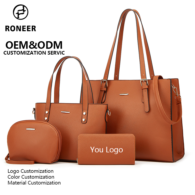 High Quality Pu Leather Handbag Set
