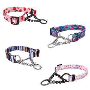 Collier pour chien en métal personnalisé P-Chain, polyester, anti-morsure, fournitures d'entraînement pour animaux de compagnie, OEM - Product Image 1