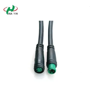 M6 5pin waterproof connector M6 mini waterproof connector cable for led bike power cable