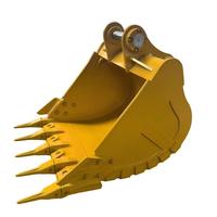 Godet de roche pour excavatrice en gros pour CAT320, godet robuste pour dynamitage en carrière, acier OEM personnalisé