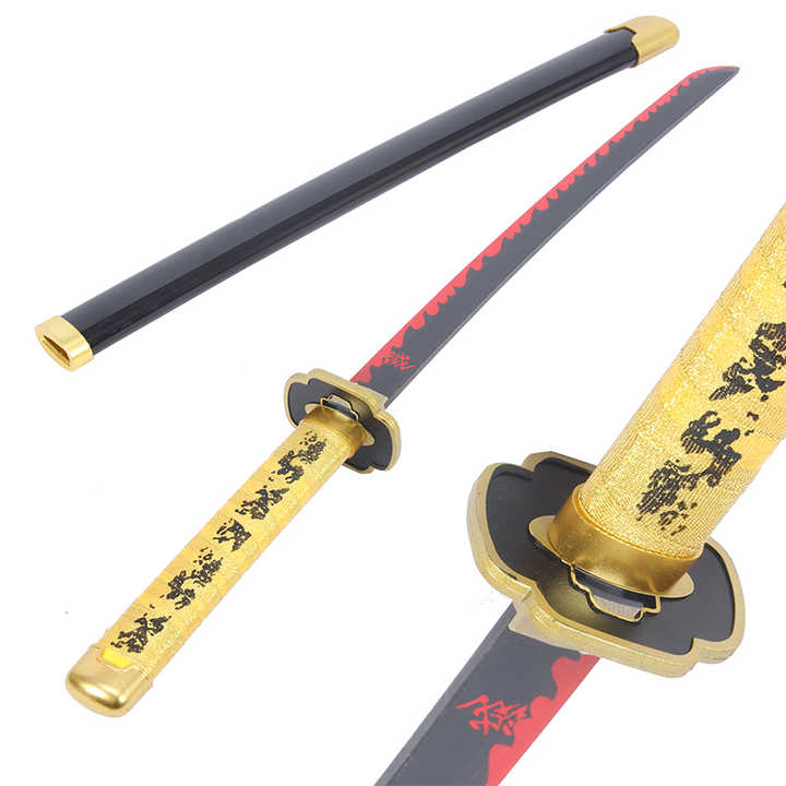 YDDZ Juego de rol de Katana de Anime de Madera Katana Japonesa Asesina de  Demonios Amantes del Anime Modelos de Armas y Espadas Hechas a Mano  Juguetes