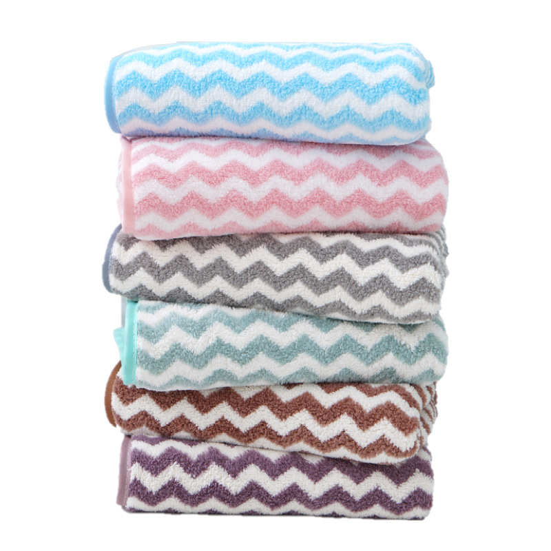 Супер тонкое волокно мягкое Впитывающее катионное Коралловое флисовое домашнее полотенце для мытья лица