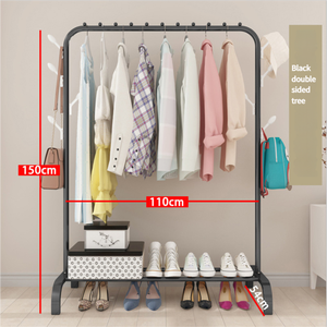 Perchero de Metal para Ropa, Perchero Doble para Dormitorio, Perchero Independiente para Colgar Ropa - Product Image 6