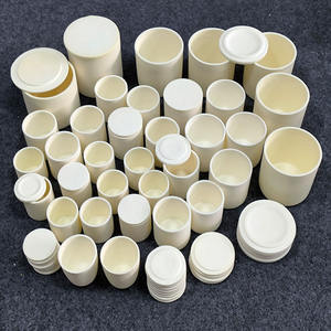 50ml 100ml 200ml <span class=keywords><strong>creuset</strong></span> en céramique cylindrique à haute teneur en alumine avec couvercle - Product Image 3