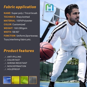 Tissu en micro <span class=keywords><strong>polaire</strong></span> haute densité avec couche intérieure brossée à grille <span class=keywords><strong>thermique</strong></span>, tissu renforcé de spandex pour les vêtements de sport d'hiver - Product Image 4