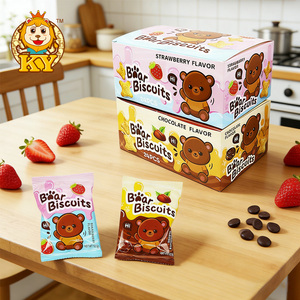 थोक कस्टम कार्टून भालू के आकार के बिस्किट कुकीज़ के साथ भरा हुआ - Product Image 4