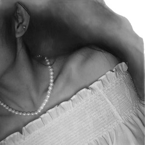 Collier de perles d'eau douce Akoya de haute qualité Zhuji, presque rond, blanc, 8-9 mm, avec chaîne et chaîne de clavicule, boîte cadeau incluse - Product Image 5