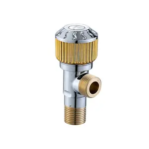 Hot Selling Cheap 304 Stainless Steel Copper Brass Water Stop 2 Way Angle Valve Toilet