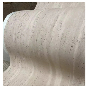 Panneau mural <span class=keywords><strong>d</strong></span>écoratif en pierre de travertin pour l'extérieur et l'intérieur, carrelage souple flexible, feuille de placage, fonction de brique réfractaire pour les murs extérieurs - Product Image 1