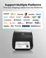 TOTALPOS Printer Label Thermal Nirkabel USB 4*6 Baru, Printer Label Pengiriman untuk Penggunaan Gudang
