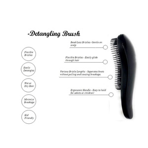Peigne de coiffure personnalisé avec logo, nouveau coloris bonbon, peigne à dents larges lisse, brosse à cheveux massante, vente en gros - Product Image 6