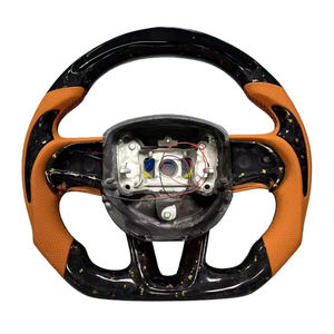 Point de volant LED en carbone forgé de style sportif conçu pour les modèles sportifs <span class=keywords><strong>Dodge</strong></span> <span class=keywords><strong>Challenger</strong></span> SRT <span class=keywords><strong>RT</strong></span> M6 X4 1 Series X3 M2 - Product Image 1