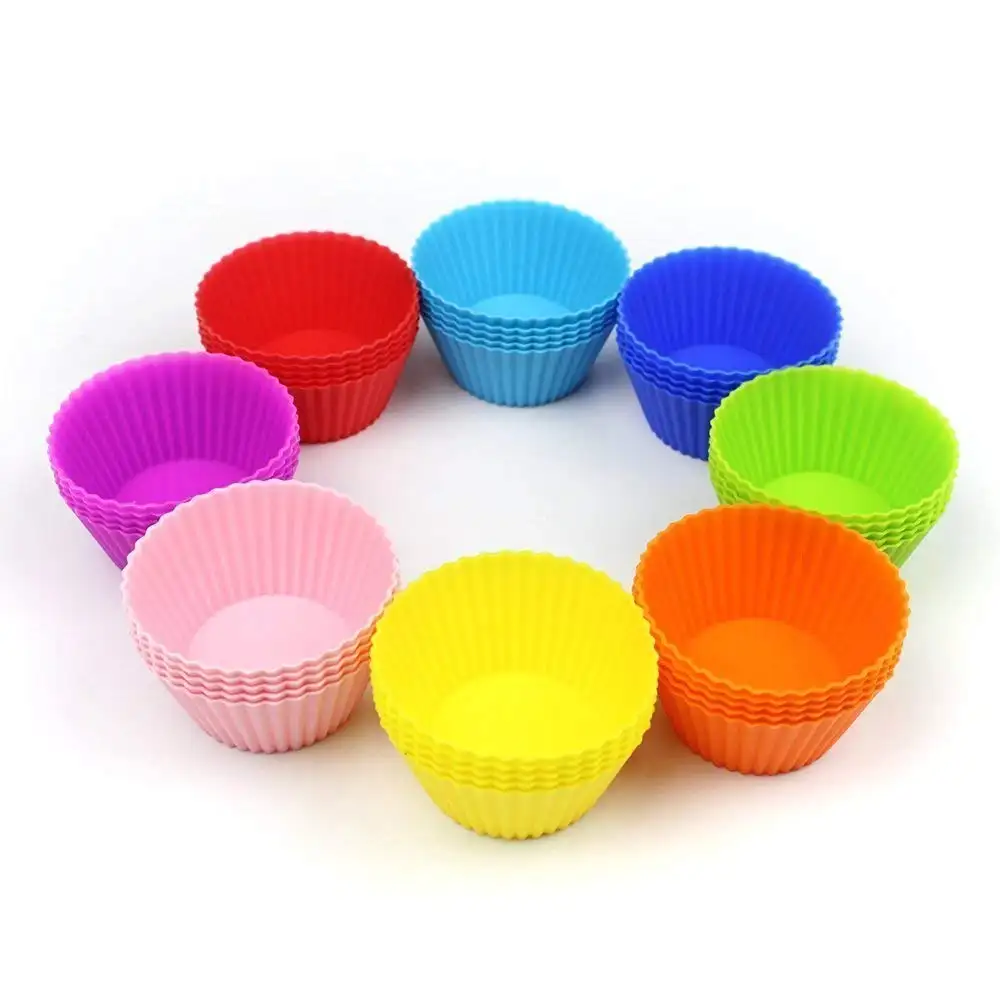 Baking Cups Pans Liners Muffin Molds Cupcake Reusable Baking Cups Liners Silicone Baking Cups