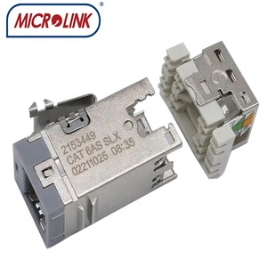 Toolless microlink cat6A amp sxx loạt bảo vệ kẽm chết đúc systimax RJ45 Keystone Modular Jack - Product Image 6