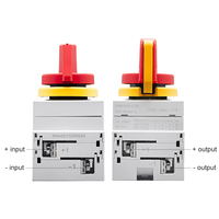 TOMZN 2P 1500V 40A Interrupteur Isolateur Solaire PV DC, Sectionneur Rotatif avec Poignée Verrouillable pour Rail DIN, Boîtier de Distribution Solaire AC