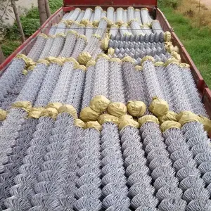 2024 Wholesale Size 8 Foot Pvc Coated Fencing Wire Galvanized Chain Link Fence Mesh Wire Fenc Roll
