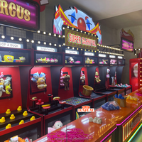 Offre Spéciale : Stand de Fête Foraine Personnalisé 4-en-1 – Cabine de Jeux Extérieure Idéale en Bois pour le Sport et le Divertissement des Enfants