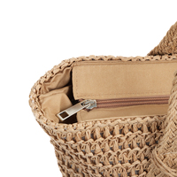 Sac de plage réutilisable et écologique en polyester pour femmes, avec fermeture éclair, résistant à l'eau, ouverture USB, couleur/logo/taille personnalisable, durable