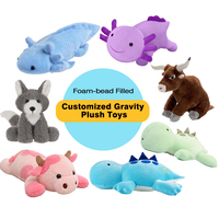 Cadeau personnalisé pour enfants Jouet en peluche animal chauffant au micro-ondes Jouet en peluche sensoriel lesté pour soulager l'anxiété des enfants
