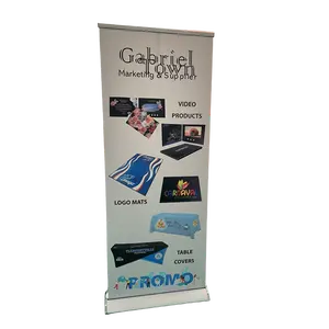 Premium Marketing Pull Up Banner With Stand Display Roller Banner Digital Print Advertising Roll Up Banner Price For Trade Shows