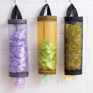 Garbage Trash Storage Bag Onion Holder Vegetable Potato Garlic Food Saver Hanging Mesh Fruit Ginger Organizer Container