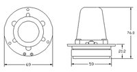 Pilote de klaxon Haut-parleur sirène alarme 30W Alarme voiture