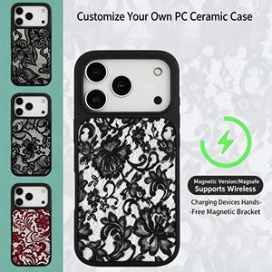 <span class=keywords><strong>Coque</strong></span> de téléphone texturée litchi à motif dentelle style Ins pour <span class=keywords><strong>iPhone</strong></span> 17 Air 16 14 15 Pro Plus 18 13 <span class=keywords><strong>12</strong></span> 11 Pro Max XR XS MAX - Product Image 2