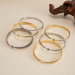 Juego de 6 Pulseras Apilables de Metal con Diseño de Peces Vintage para Mujer, Brazaletes Retro para Uso Diario, Accesorios de Joyería, Regalos - Product Image 3