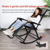 Chaise pliante inclinable très vendue pour le bureau, le repos et l'extérieur – Chaise à bascule portable et durable