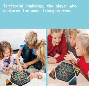 Juego de Mesa Multijugador de Triángulos Enlazados, Rompecabezas de Plástico para Niños y Adolescentes, Entrena el Pensamiento y la Competencia - Product Image 3