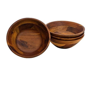 Cuencos <span class=keywords><strong>de</strong></span> madera <span class=keywords><strong>de</strong></span> estilo americano rústico hechos a mano, ensaladeras <span class=keywords><strong>De</strong></span> <span class=keywords><strong>Loza</strong></span>, manijas personalizadas para reuniones familiares <span class=keywords><strong>de</strong></span> cocina, otras ocasiones - Product Image 5