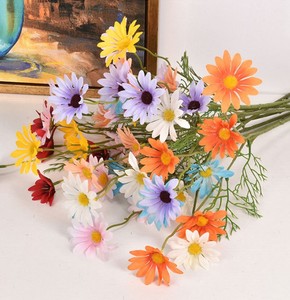 Petite Marguerite Simulation Bouquet Décoration Fleurs Marguerite De Soie Artificielle - Product Image 5