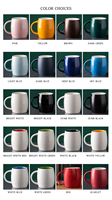Tasses à café créatives en céramique avec couvercle, logo personnalisé, mugs cadeaux pas chers, fabricants en gros