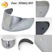 Nouvelle visière de casque de moto intégral FF801/FF397/FF813, lentille interchangeable multicolore, protection UV, PC résistant aux rayures
