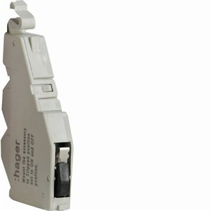 Contatto Ausiliario a Bassa Impedenza Hager Ax 1 NO 1 NC 125V AC per H3 e H3 Plus - Product Image 1