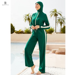 Maillot de bain musulman LUOMANTE pour femmes, combinaison de sport modeste, maillot de bain islamique 2 pièces, tenue de bain entièrement couvrante - Product Image 2