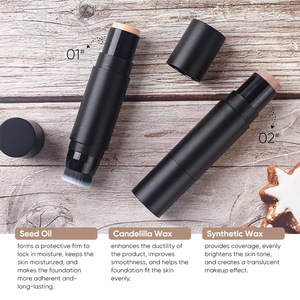 Toptan Özel Logo Baskılı Kapatıcı Stick, Nemlendirici Çatlama Yapmayan Sivilce Lekesi Kapatıcı Krem, Fırçalı - Product Image 3