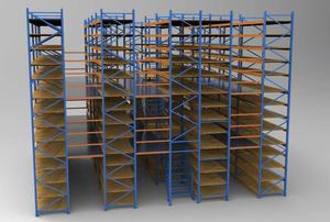 Cantilever Racks Steel Storage Shelving Unit Blue Powder Coated Adjustable Double-Sided Design - Product Image 2