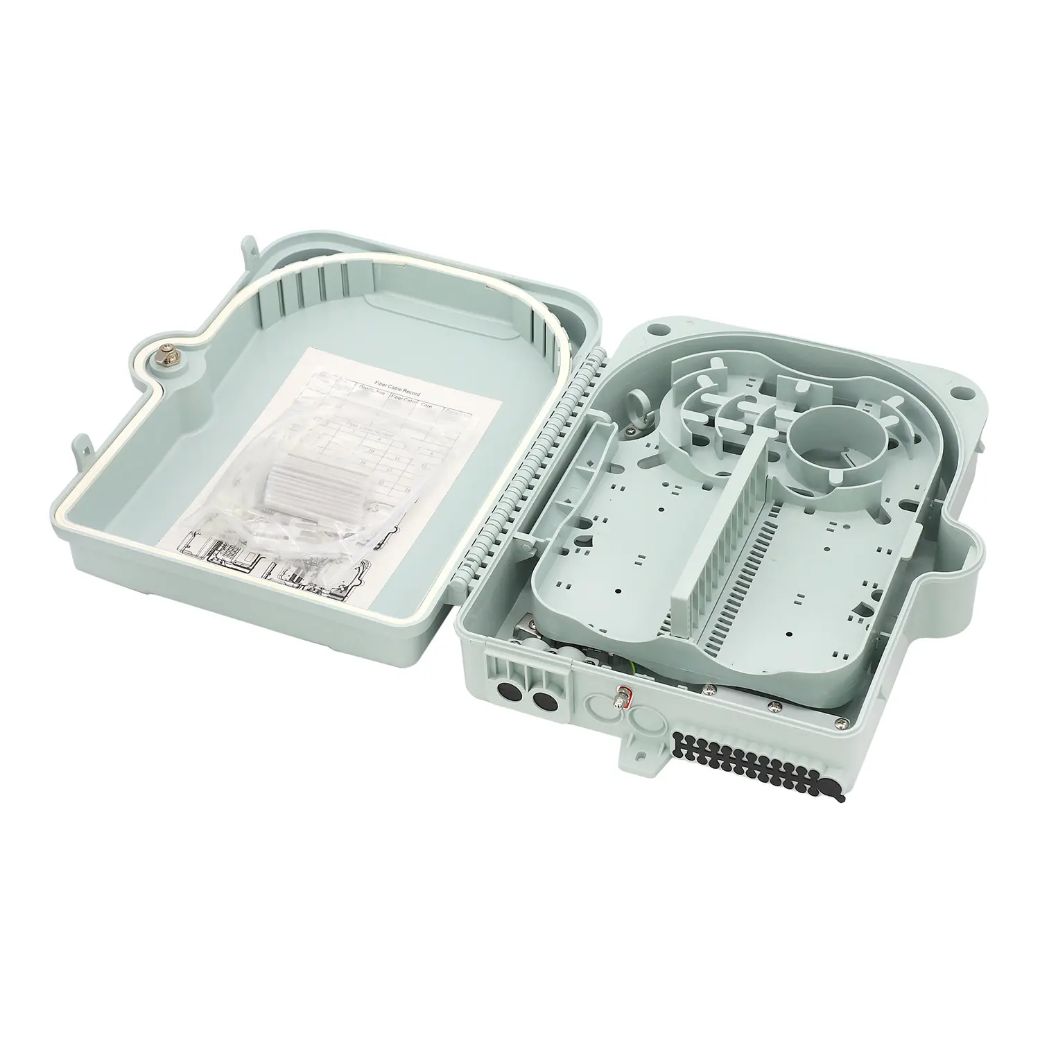 FTTH IP65 חיצוני תיבת 24 Core FTTH Caja סיבים אופטי הפצה תנומה תיבה