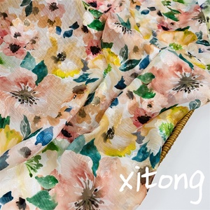 Tùy Chỉnh In Kỹ Thuật Số Thiết Kế <span class=keywords><strong>Polyester</strong></span> Dệt May Crepe Voan Jacquard <span class=keywords><strong>Polyester</strong></span> Vải Cho Ăn Mặc - Product Image 4