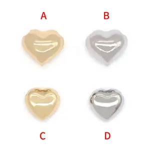 New Design Large Heart Charm Chunky Necklace Jewelry for Women Dainty Love Heart Pendant Choker For Lady