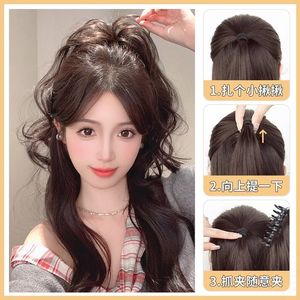 Peluca de cola de caballo rizada estilo cascada con clip, accesorio voluminoso para el cabello largo para mujeres - Product Image 6