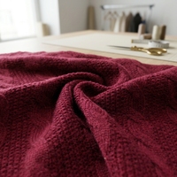 Tissu de doublure jacquard en maille torsadée 470 GSM 140 CM Mélange acrylique polyester nylon pour la confection de robes
