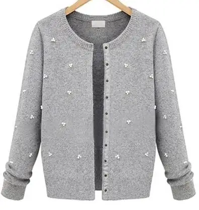 iGift Wholesale Custom Made Women Long Sleeve Winter Open Front Grey Color Cozy Soft Knitted Sweater Long Cardigan