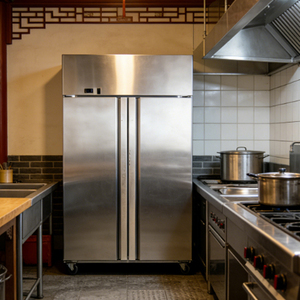 <span class=keywords><strong>Réfrigérateur</strong></span> vertical commercial en acier inoxydable à refroidissement direct pour légumes et viande fraîche - Product Image 5